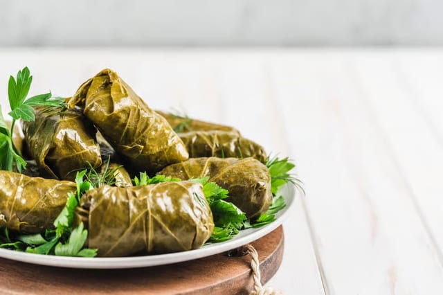 Grape Leaves.